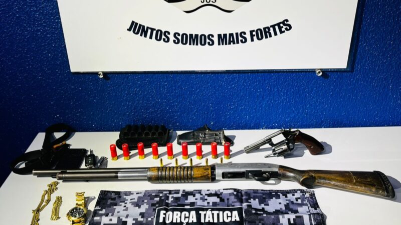 Tolerância zero em Peixoto: Força Tática prende motorista bêbado e tira armas das ruas