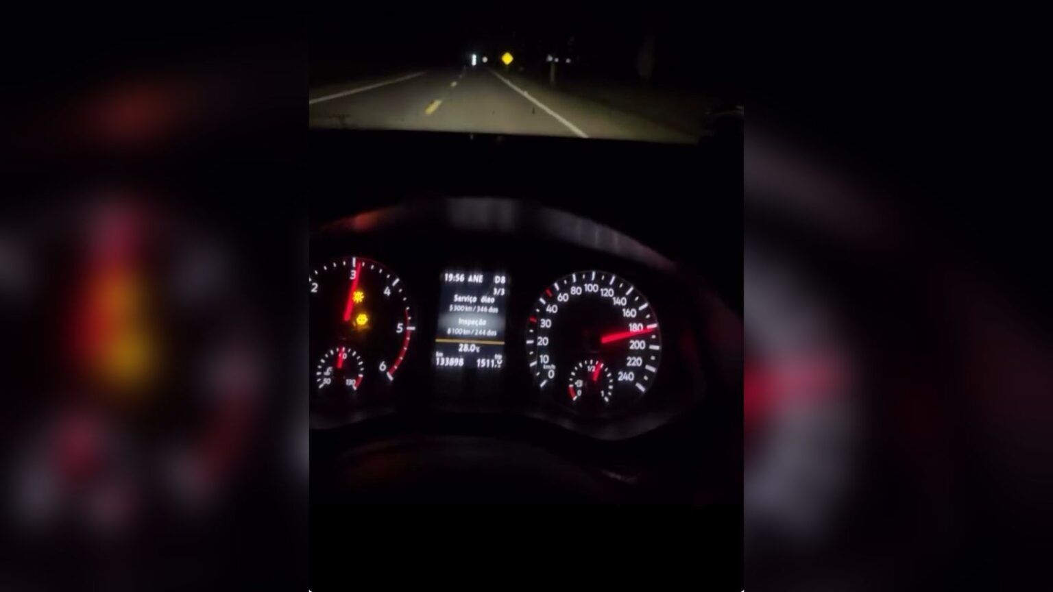 Vídeo mostra motorista a quase 200 km/h momentos antes de acidente fatal na MT-490