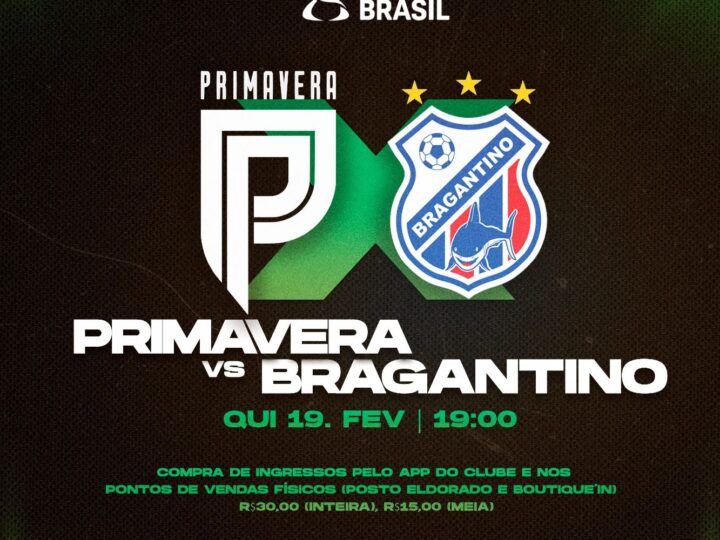 Primavera encara Bragantino-PA em duelo decisivo na estreia da Copa do Brasil
