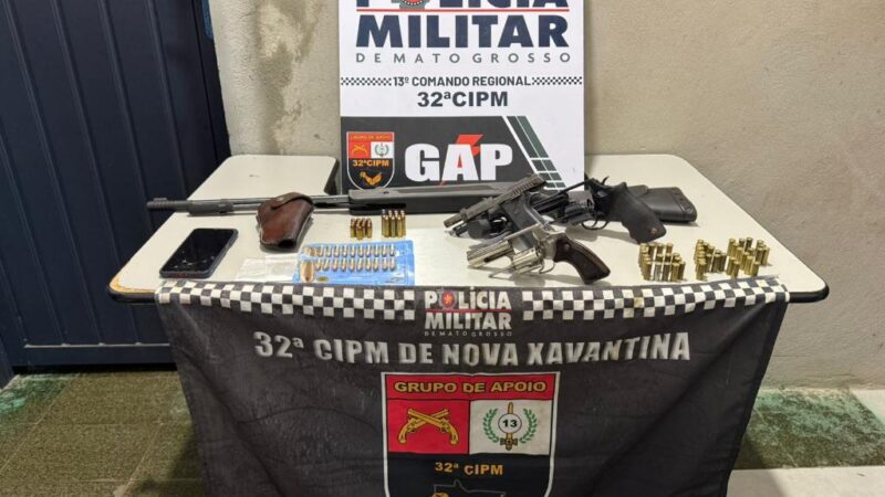 Arsenal e drogas são apreendidos com suspeito ligado a facção