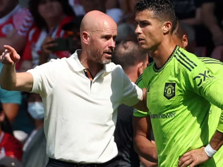 Revelado o motivo da briga entre Ten Hag e Cristiano Ronaldo