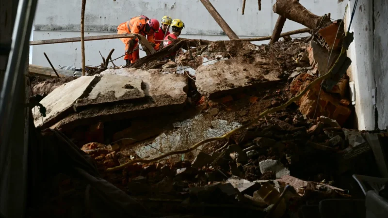 Alojamento de time sub-20 é destruído por chuva em Minas Gerais
