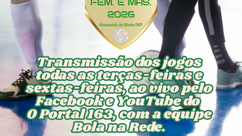 Copa Comércio de Futsal 2026 agita o Bezerrão com jogos equilibrados e transmissão ao vivo com a Equipe Bola na Rede