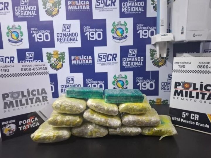 Nervosismo entrega traficante em ônibus e Força Tática apreende 7,5 kg de drogas
