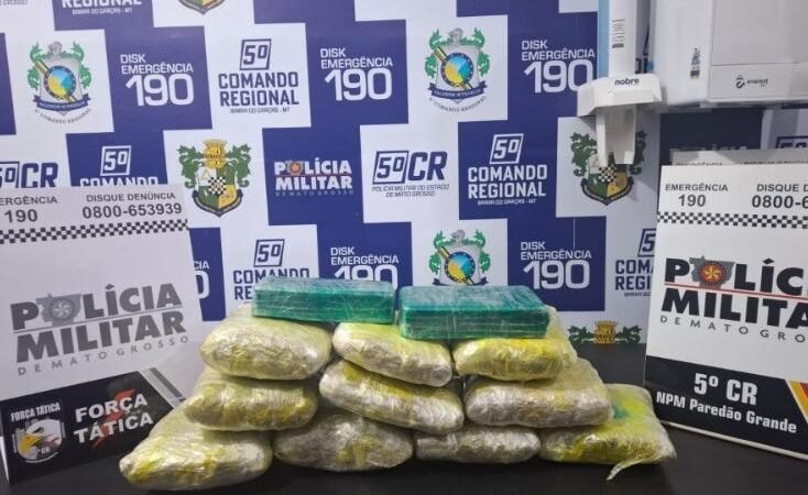 Nervosismo entrega traficante em ônibus e Força Tática apreende 7,5 kg de drogas