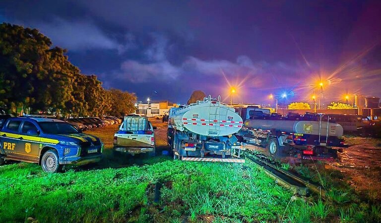 PRF intercepta mais de 27 mil litros de diesel destinados a garimpo ilegal em MT