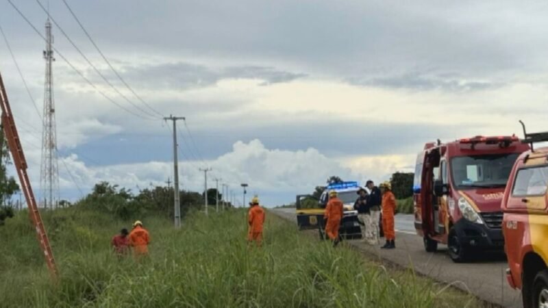 Trabalhador sofre descarga elétrica em rede de alta tensão e fica gravemente ferido em MT