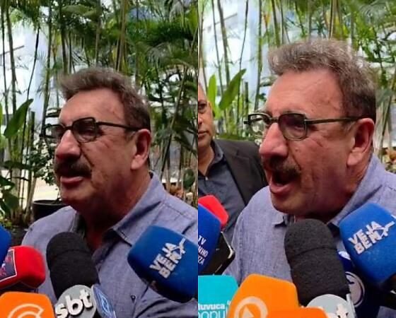 Ratinho elogia Mauro Mendes e comenta polarização política durante visita a MT