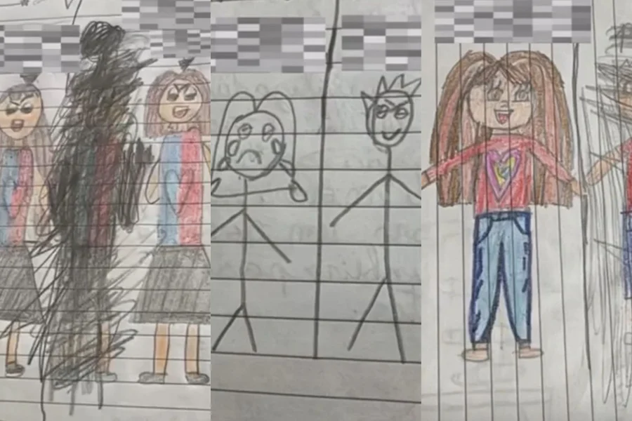 Desenhos em caderno levam à prisão de pai suspeito de abusar da filha