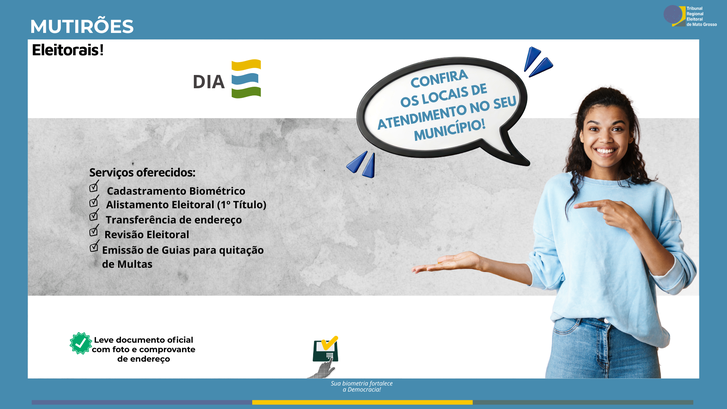 Mutirão da Biometria atende eleitores da 44ª Zona Eleitoral em Guarantã do Norte e Novo Mundo