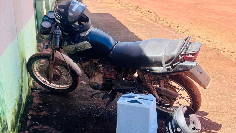 Moto furtada em 2025 é recuperada pela PM durante patrulhamento em União do Norte