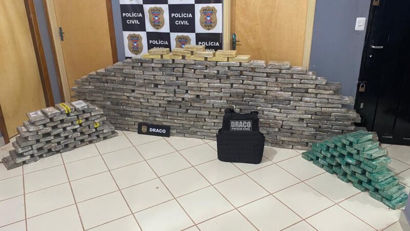 Polícia Civil apreende 492 kg de cocaína em operação contra tráfico internacional em MT