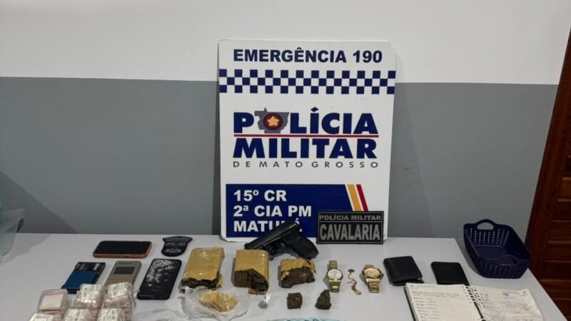 Cavalaria da PM prende dupla por tráfico de drogas e ligação com facção criminosa em Matupá
