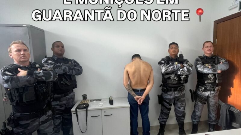 RAIO prende foragido e apreende munições e cocaína em Guarantã do Norte