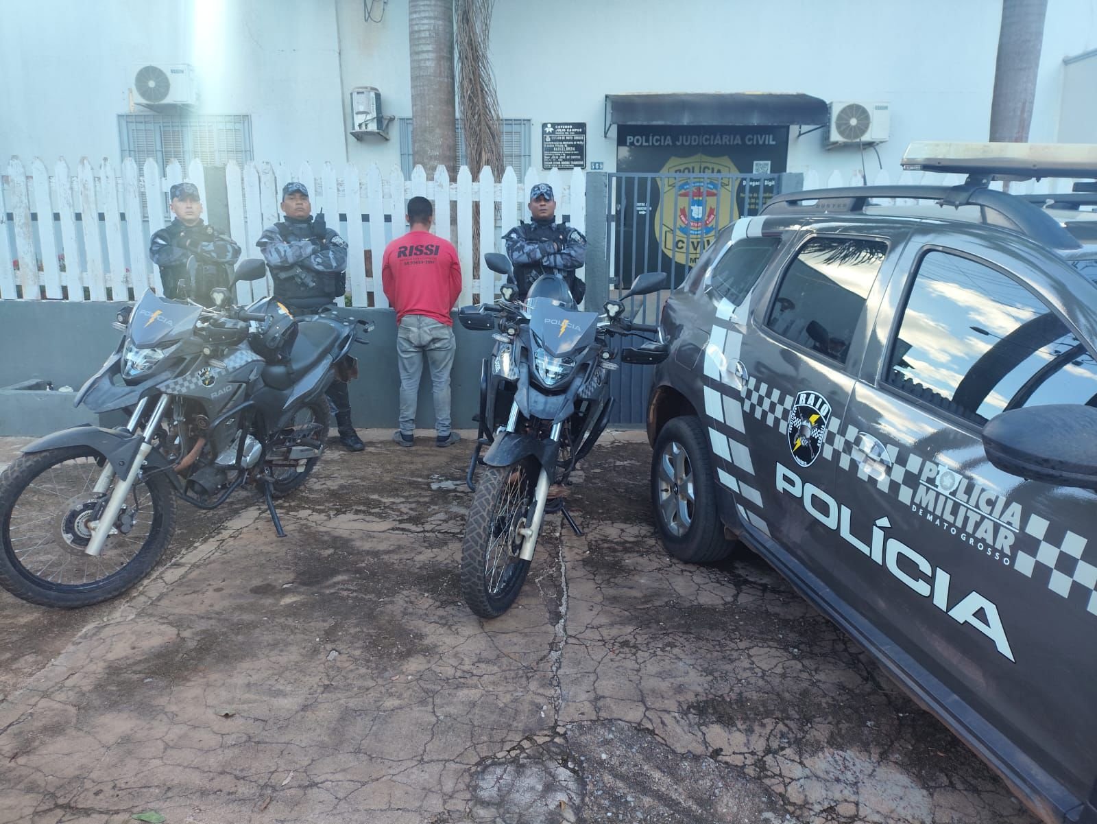 Raio prende homem com mandado de prisão em aberto durante operação em Marcelândia