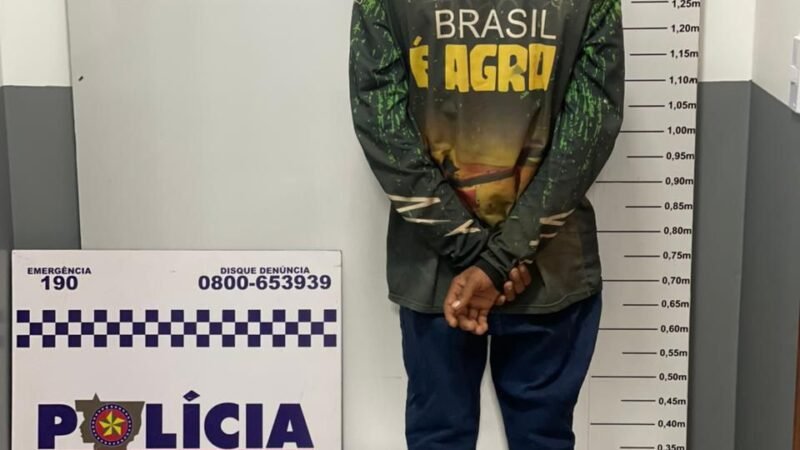 Mandado de prisão é cumprido pela PM durante operação em Guarantã do Norte
