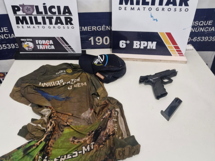 Força Tática prende faccionado após tiros em bar e tentativa de homicídio em Cáceres