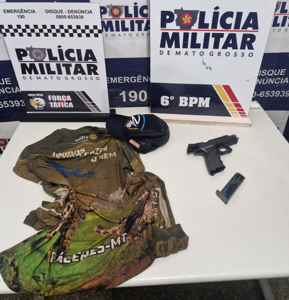 Força Tática prende faccionado após tiros em bar e tentativa de homicídio em Cáceres