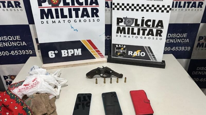 Adolescente é apreendido por tentativa de homicídio e trio é detido com arma de fogo