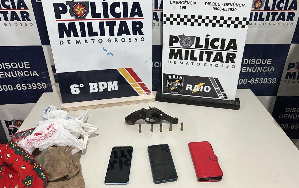 Adolescente é apreendido por tentativa de homicídio e trio é detido com arma de fogo