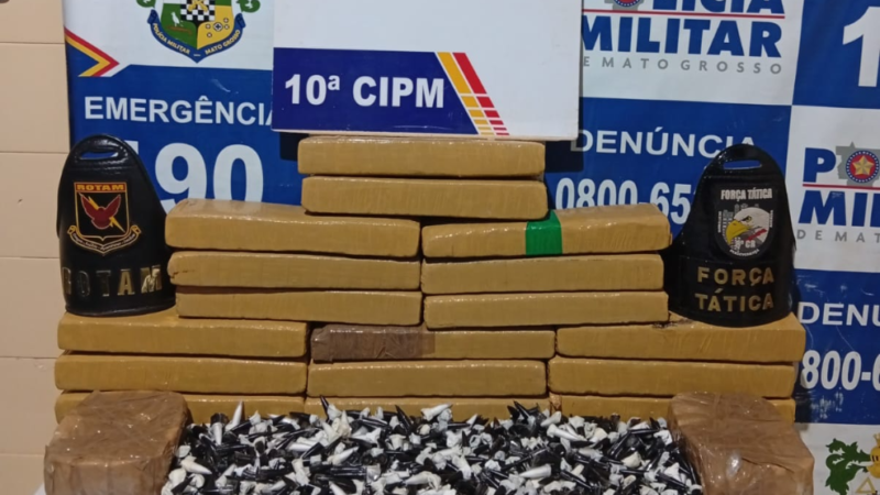 Carga de drogas é interceptada e suspeito acaba preso durante operação policial