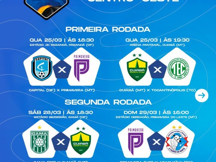 Mato-grossenses prontos para o desafio: Cuiabá e Primavera estão na Copa Centro-Oeste 2026