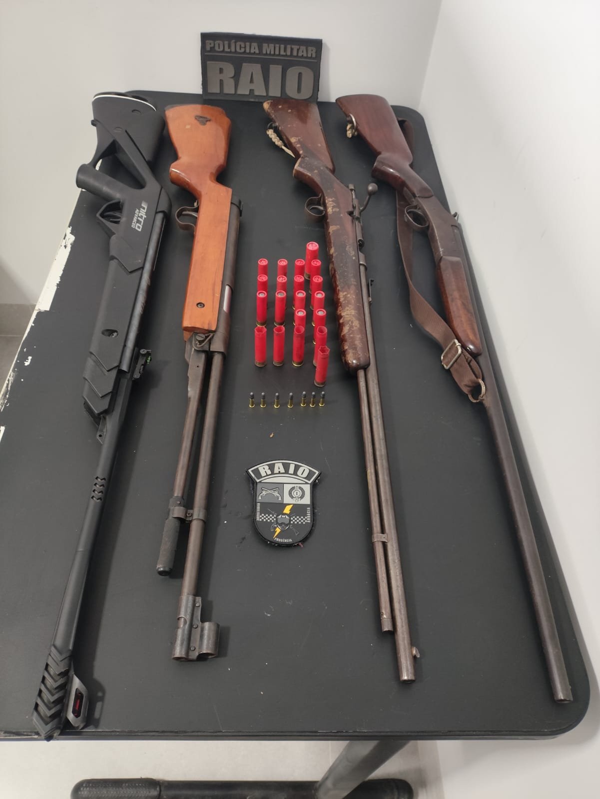 RAIO apreende arsenal em área rural e suspeito é preso em flagrante em Terra Nova do Norte