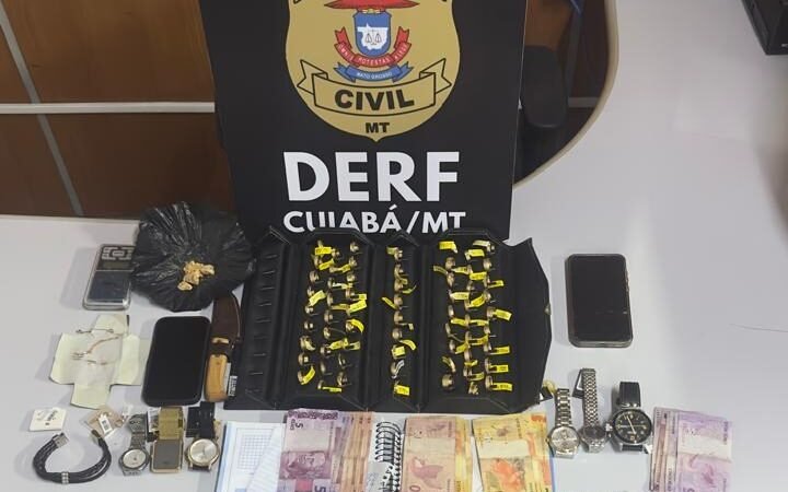 Polícia Civil prende dupla após roubo a joalheria e recupera objetos em MT (Vídeo)