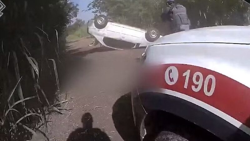 PM divulga vídeo de resgate de criança de 2 anos sequestrada e ameaçada pelo pai em Sumaré