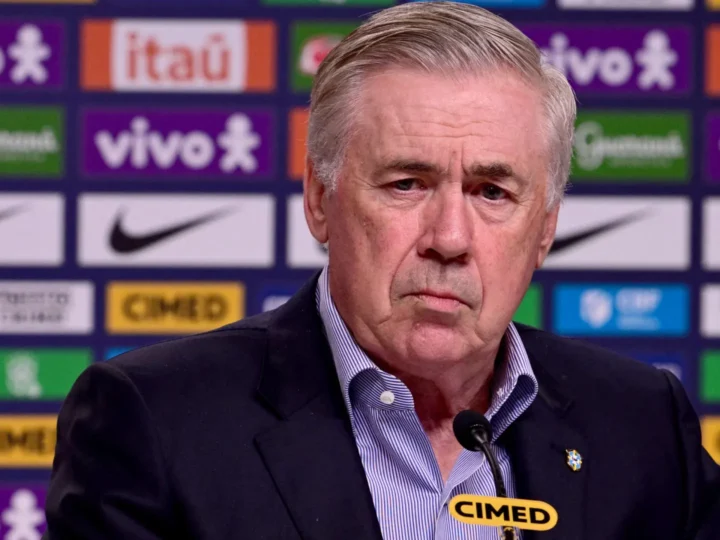 Ancelotti diz que deve escalar o Brasil com quatro atacantes na Copa do Mundo