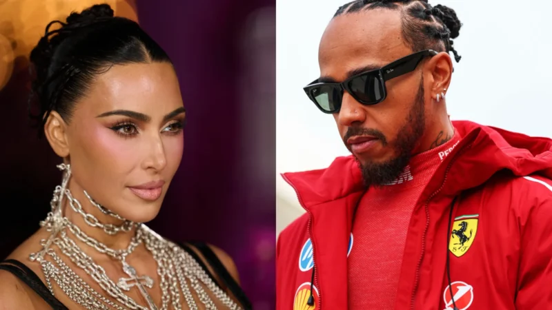 Kim Kardashian e Lewis Hamilton viajam juntos com filhos e agitam rumores