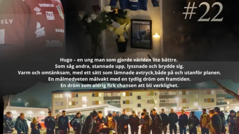 Goleiro de 20 anos é morto por engano e choca a Suécia