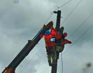 Choque elétrico deixa trabalhadores feridos e mobiliza resgate aéreo em MT