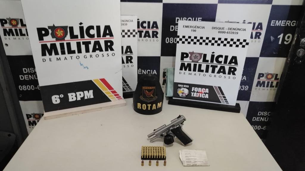 Suspeito de homicídio é preso horas após crime e arma é apreendida