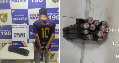 Criminoso furta R$ 200 mil em fios de hospital em construção em MT