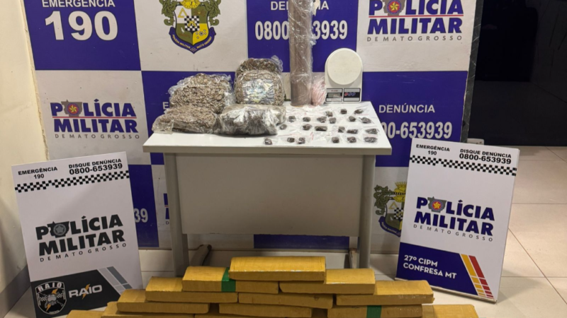 Denúncia leva polícia a desarticular esquema de tráfico e apreender grande quantidade de drogas