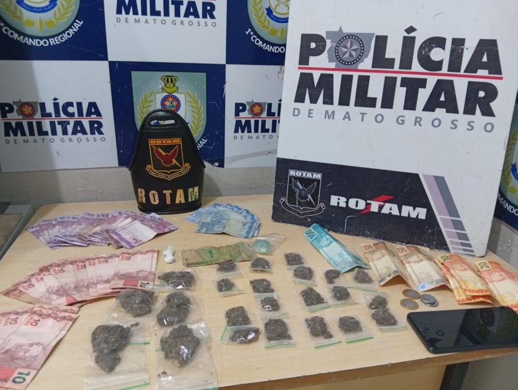 Mãe e filha são presas suspeitas de tráfico durante ação policial