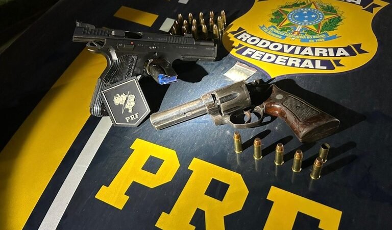 PRF apreende armas, munições e droga durante abordagem em rodovia em Sinop