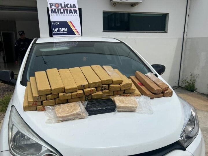 Carga pesada do tráfico é interceptada e dupla acaba presa com dezenas de tabletes