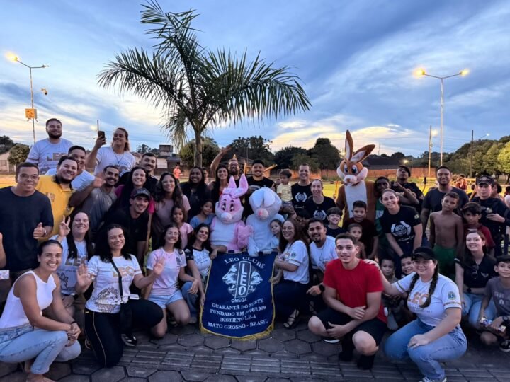 LEO Clube de Guarantã do Norte entrega mais de 1.100 caixas de bombons na Páscoa de 2026