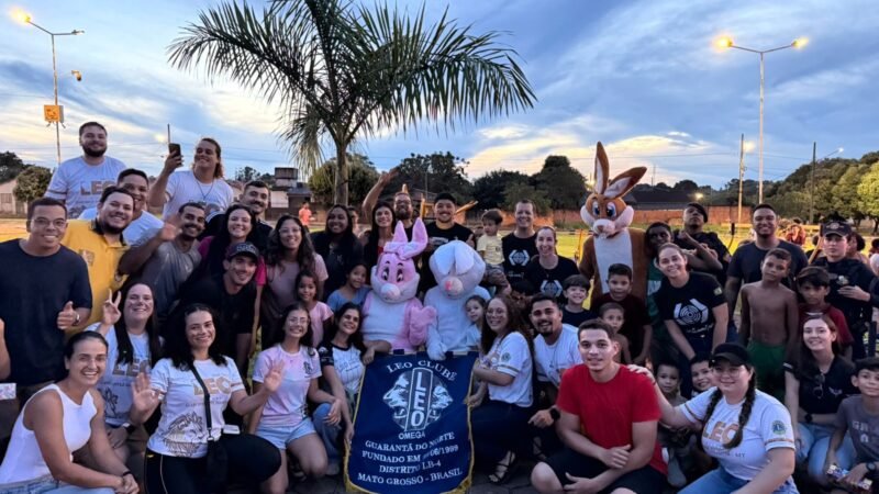 LEO Clube de Guarantã do Norte entrega mais de 1.100 caixas de bombons na Páscoa de 2026