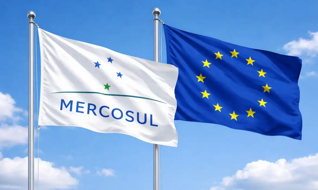 Acordo Mercosul–UE entra em vigor e zera tarifas de 80% das exportações a Europa