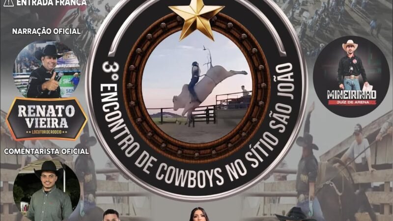 Encontro de Cowboys no Sítio São João promete três dias de rodeio, shows e tradição