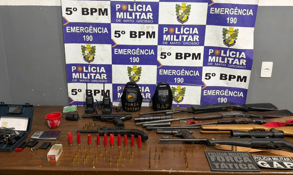 Apreensão de armas dispara e reforça combate ao crime organizado em Mato Grosso