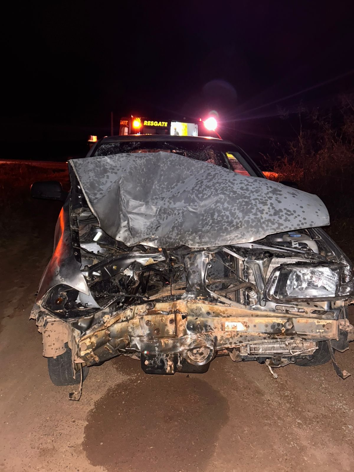 Grave acidente entre moto e carro deixa jovem em estado crítico na BR-163 em Matupá