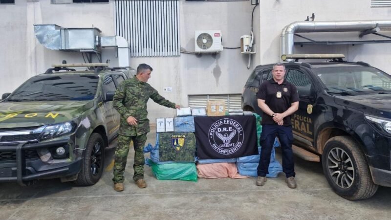 Operação integrada apreende 450 kg de droga e avião usado no tráfico