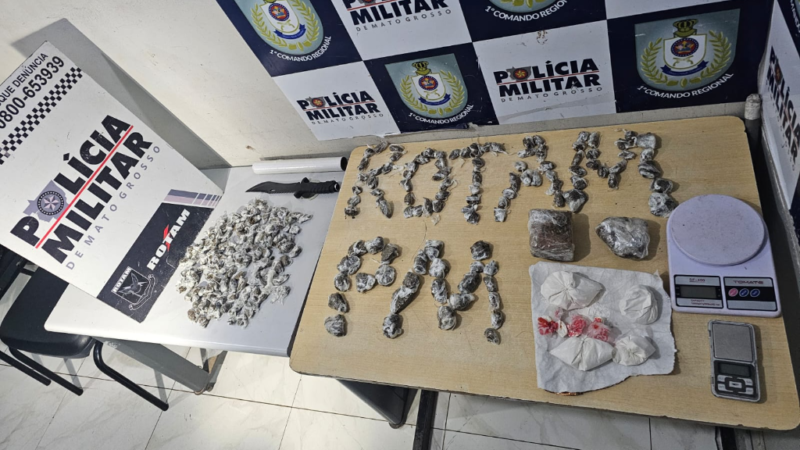 Suspeito tenta fugir, abandona mochila com drogas e acaba preso