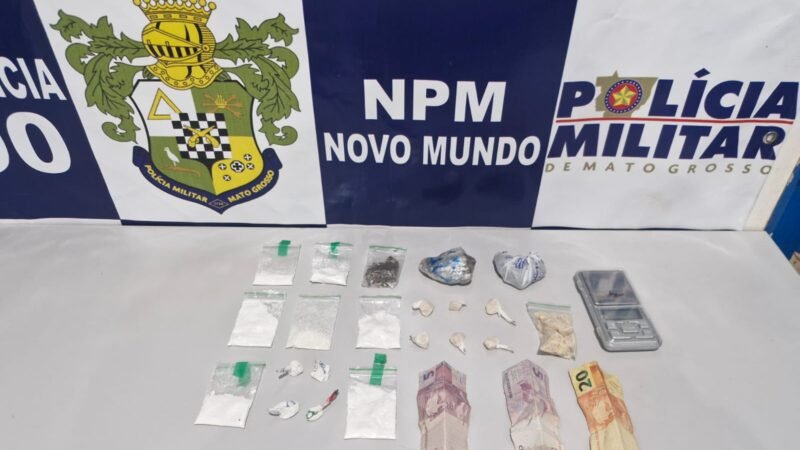 Polícia prende suspeito e apreende drogas prontas para venda durante operação em Novo Mundo