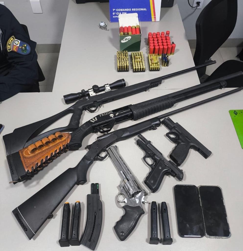Operação já prende 95 suspeitos de facções e apreende armas de grosso calibre em MT