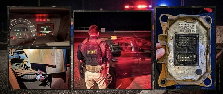 Em ação noturna, homem é preso após furtar peça essencial de caminhão em rodovia federal